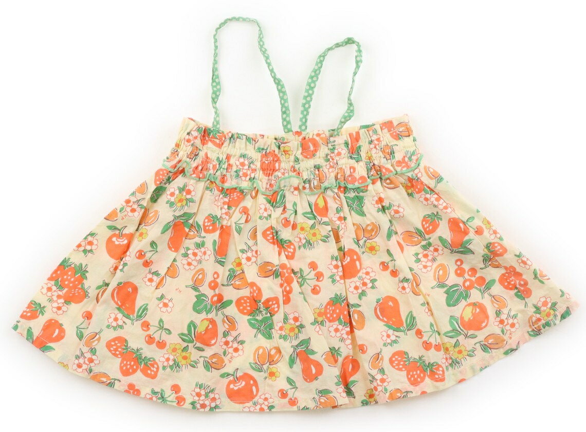 Knit Planner (KP) Tank Top/Camisole, Size 95, Girls, Orange/Fruit Pattern, Children's Clothing, Baby Clothes, Kids, Outlet, Used [Pre-owned] Kids, Baby, Maternity