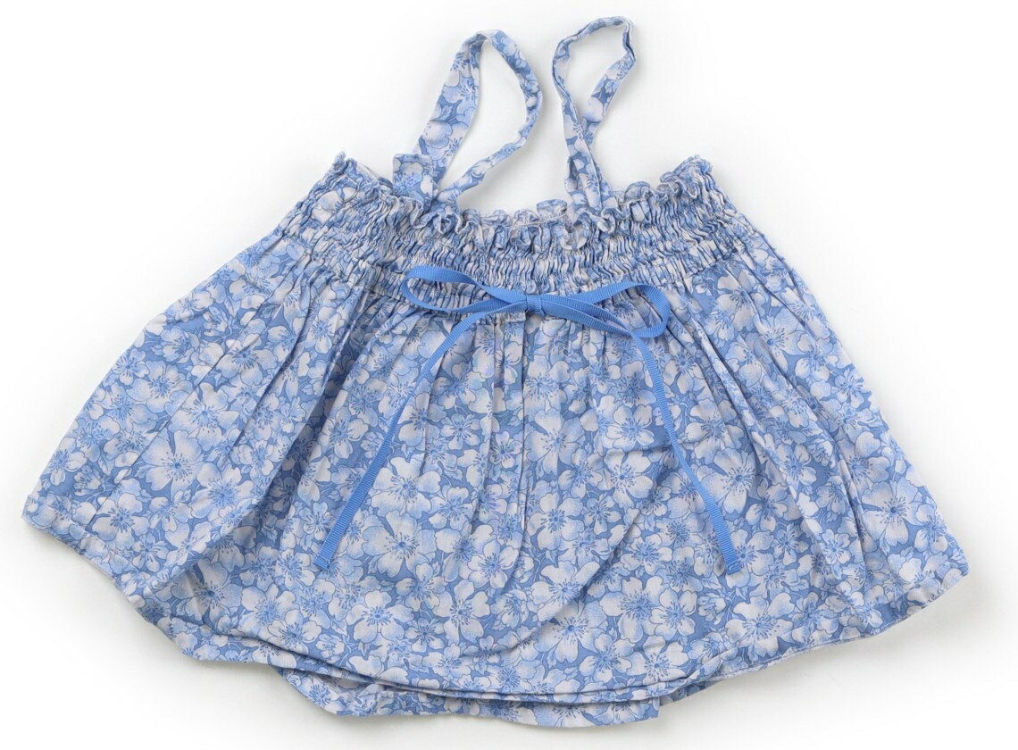 Lottie & Max Tank Top/Camisole, Size 100, Girls, Blue, Floral Pattern, Ribbon, Children's Clothing, Baby Clothes, Kids, Outlet, Used [Pre-owned] Kids, Baby, Maternity