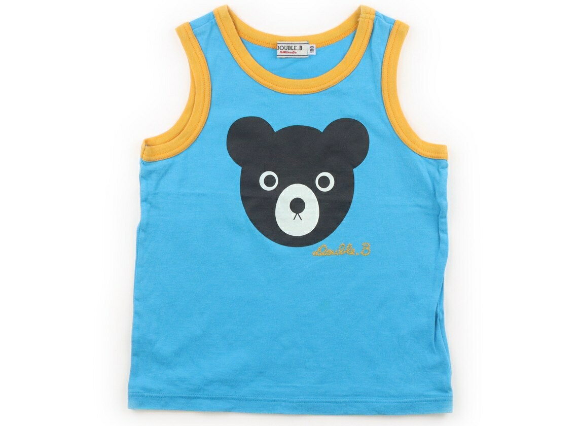 Double B Tank Top/Camisole, Size 100, Boys, Light Blue, Bear Pattern, Children's Clothing, Baby Clothes, Kids, Outlet, Used [Pre-owned] Kids, Baby, Maternity