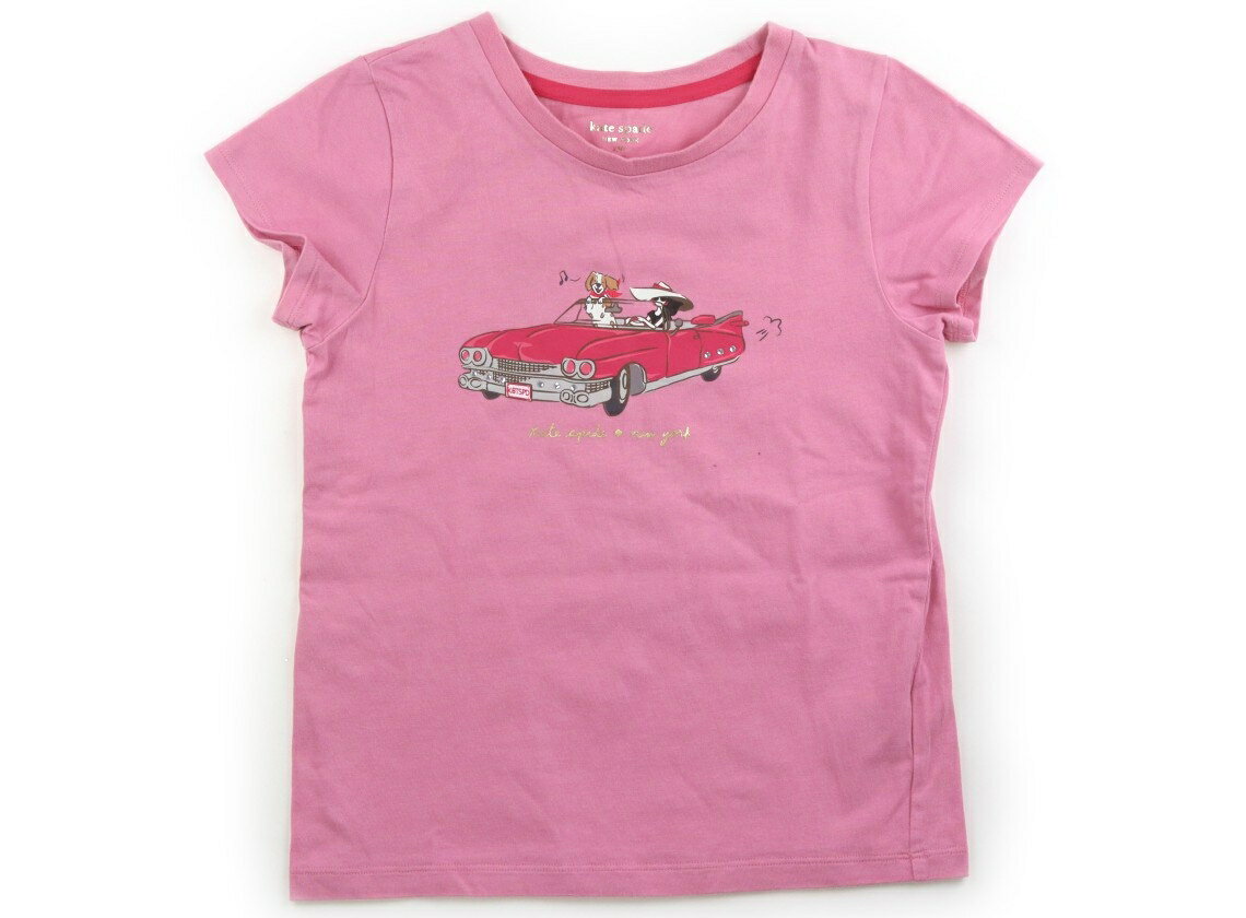 Rakuten - ケイトスペード Kate Spade Tシャツ・カットソー 150 女の子 ピンク・車・犬・ラインストーン 子供服 ベビー服 キッズ アウトレット ユーズド 【中古】キッズ・ベビー・マタニティ