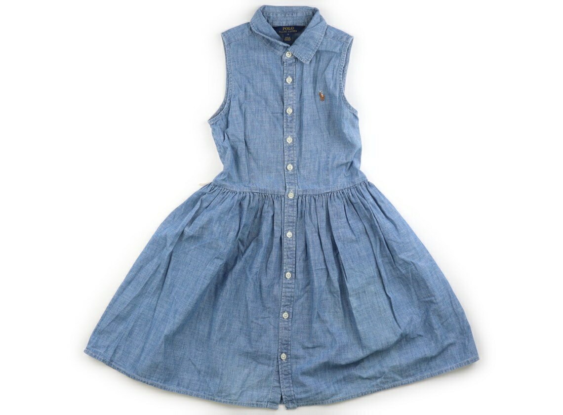 ポロラルフローレン POLO RALPH LAUREN ワンピース 140 女の子 サックス 子供服 ベビー服 キッズ アウトレット ユーズド 【中古】キッズ・ベビー・マタニティ