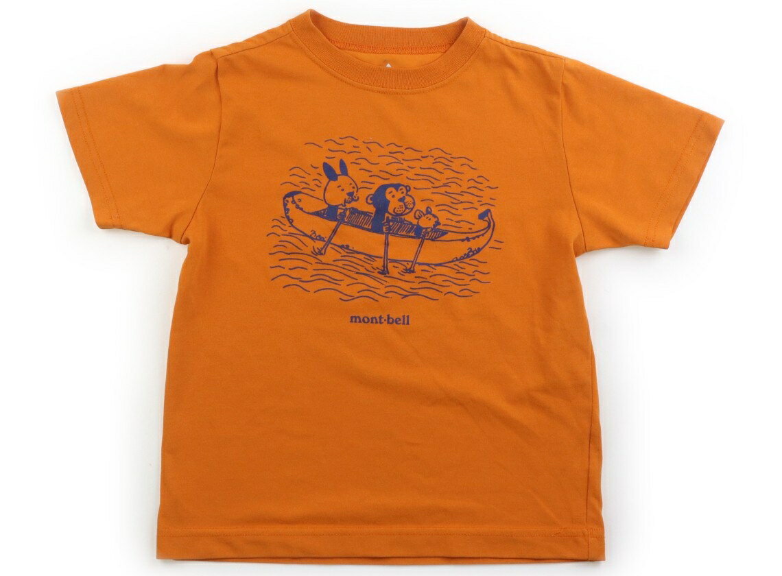 モンベル mont-bell Tシャツ カットソー 120 男の子 オレンジ 子供服 ベビー服 キッズ アウトレット ユーズド 【中古】キッズ ベビー マタニティ