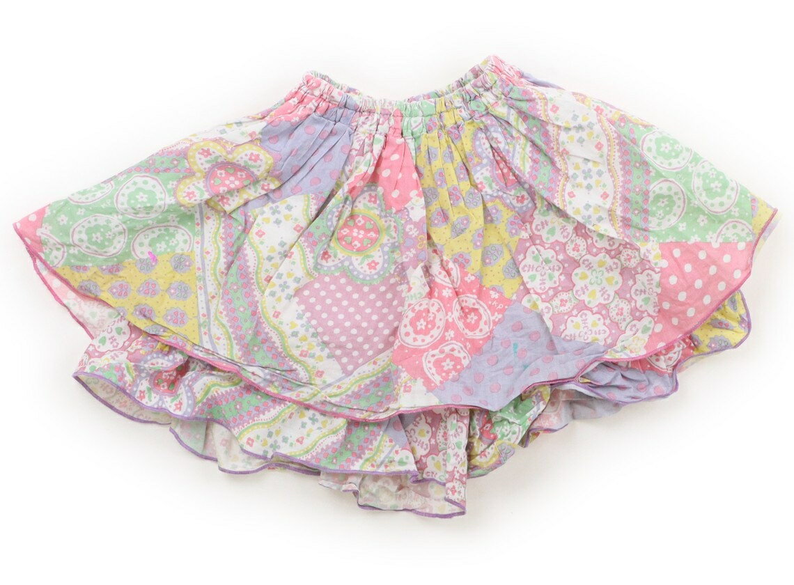 ニットプランナー（KP） Knit Planner(KP) キュロット 110 女の子 ピンク黄緑・花柄・ドット 子供服 ベビー服 キッズ アウトレット ユーズド 【中古】キッズ・ベビー・マタニティ