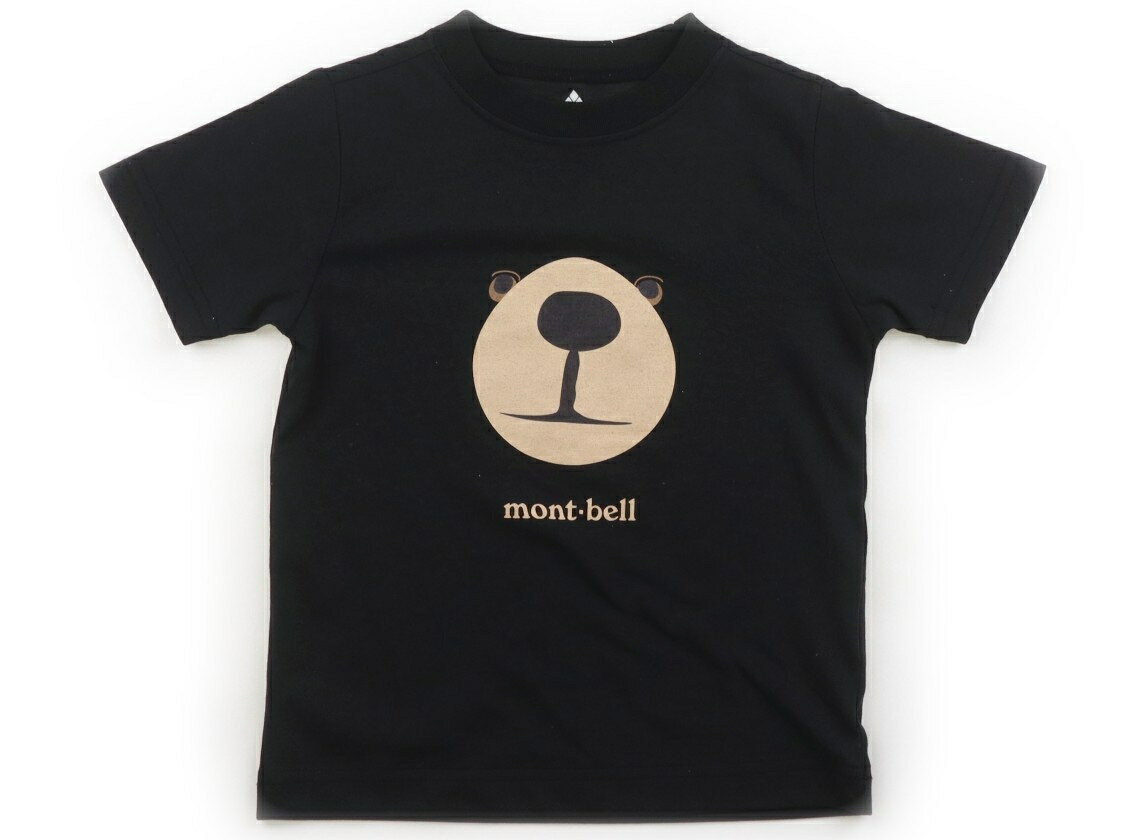 モンベル mont-bell Tシャツ カットソー 100 男の子 ブラック クマ 子供服 ベビー服 キッズ アウトレット ユーズド 【中古】キッズ ベビー マタニティ