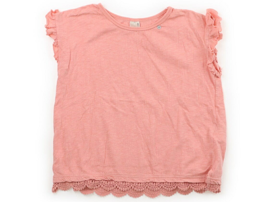 プティマイン petit main Tシャツ・カットソー 130 女の子 ピンク、フリル 子供服 ベビー服 キッズ アウトレット ユーズド 【中古】キッズ・ベビー・マタニティ