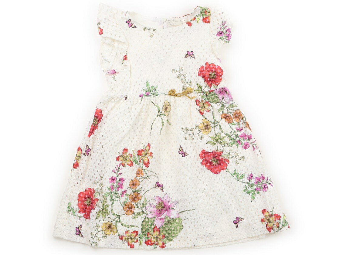 Dresses - ザラ ZARA ワンピース 120 女の子 白、赤・オレンジ花柄 子供服 ベビー服 キッズ アウトレット ユーズド 【中古】キッズ・ベビー・マタニティ