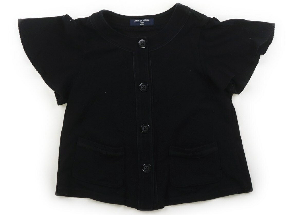 コムサフィユ COMME CA FILLE Tシャツ・カットソー 130 女の子 ブラック 子供服 ベビー服 キッズ アウトレット ユーズド 【中古】キッズ・ベビー・マタニティ