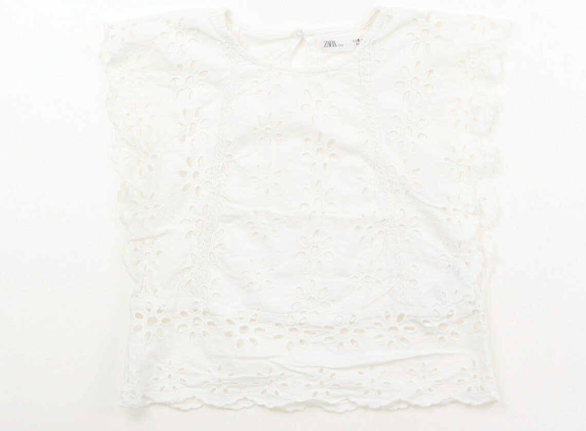 Rakuten - ザラ ZARA シャツ・ブラウス 110 女の子 白 子供服 ベビー服 キッズ アウトレット ユーズド 【中古】キッズ・ベビー・マタニティ