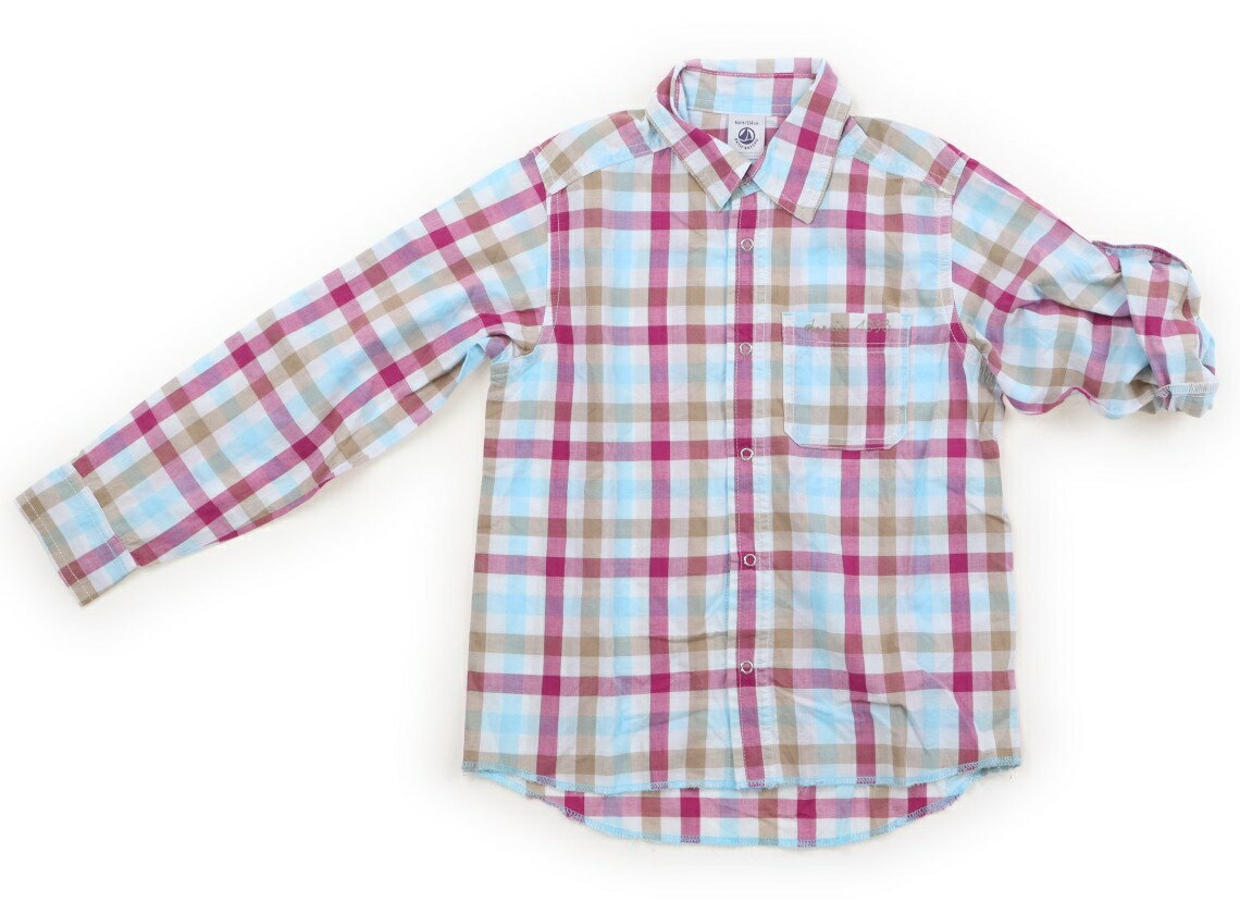 プチバトー PETIT BATEAU シャツ・ブラウス 110 男の子 マルチカラー、チェック柄 子供服 ベビー服 キッズ アウトレット ユーズド 【中古】キッズ・ベビー・マタニティ