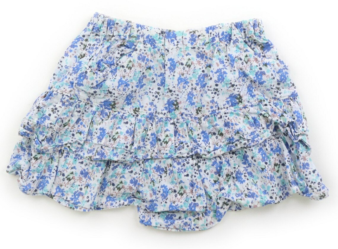 Rakuten - べべ BeBe キュロット 120 女の子 オフ・ブルー花柄 子供服 ベビー服 キッズ アウトレット ユーズド 【中古】キッズ・ベビー・マタニティ