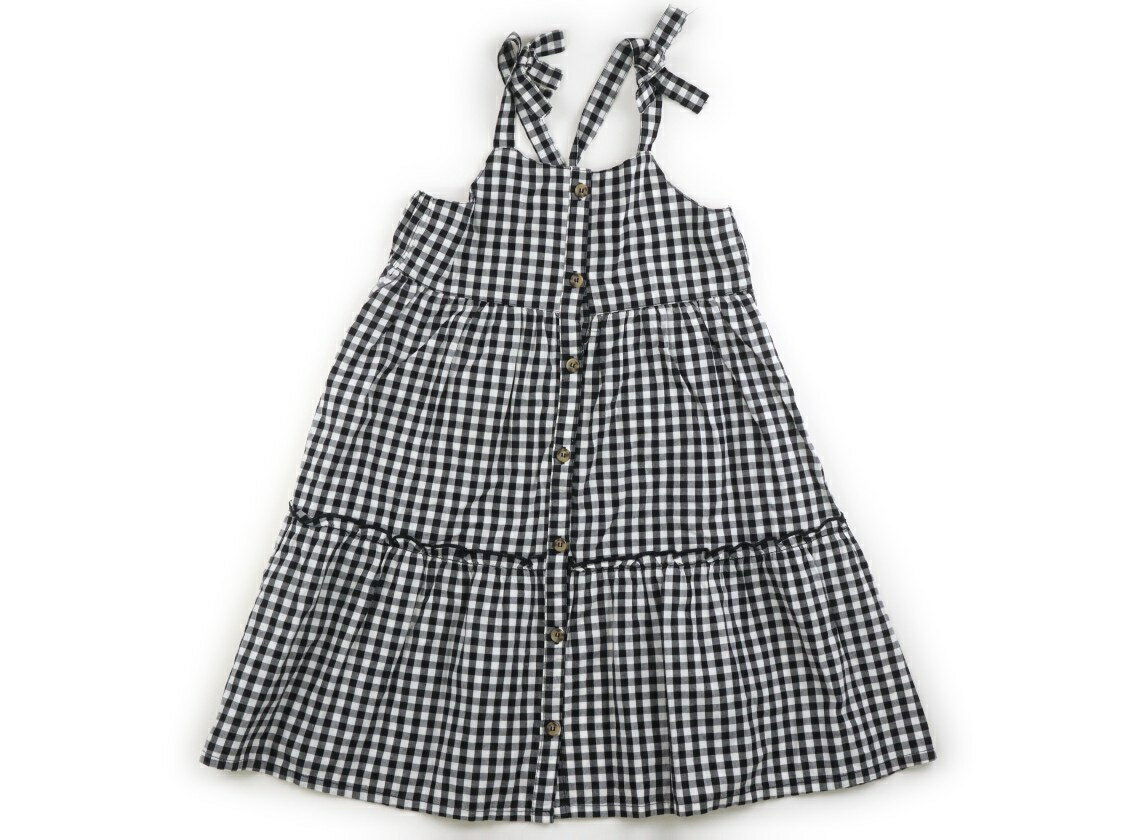Jumpers - ブリーズ BREEZE ジャンパースカート 130 女の子 ブラック・オフギンガム 子供服 ベビー服 キッズ アウトレット ユーズド 【中古】キッズ・ベビー・マタニティ