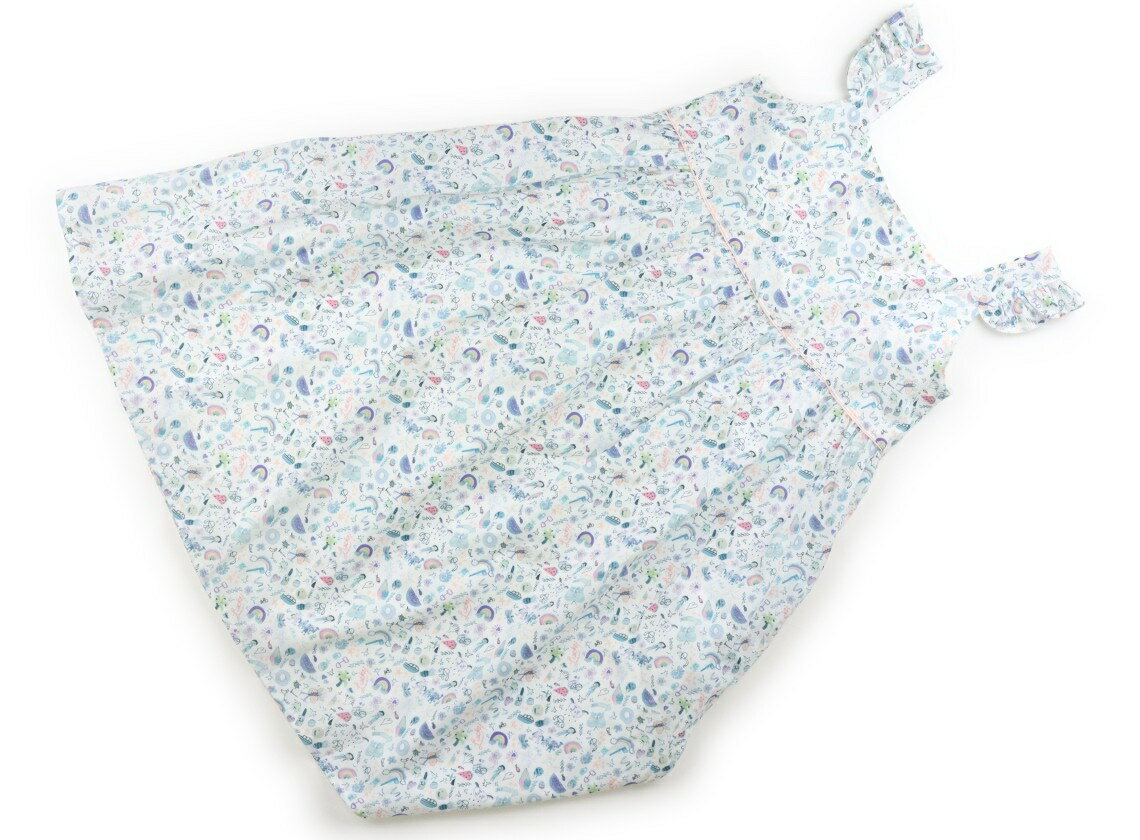 シップス SHIPS ワンピース 130 女の子 ホワイト・ブルー系マルチ柄 子供服 ベビー服 キッズ アウトレット ユーズド 【中古】キッズ・ベビー・マタニティ