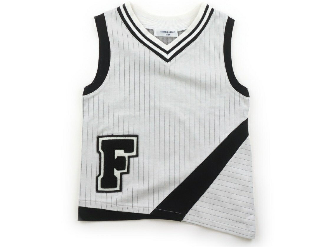 COMME CA FILLE Tank Top/Camisole, Size 110, Boys, Gray, Black, Stripe, Children's Clothing, Baby Clothes, Kids, Outlet, Used [Pre-owned] Kids, Baby, Maternity