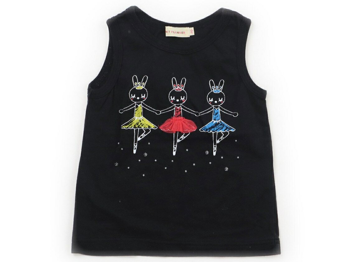 Knit Planner (KP) Tank Top/Camisole, Size 90, Girls, Black/Printed, Children's Clothing, Baby Clothes, Kids, Outlet, Used [Pre-owned] Kids, Baby, Maternity