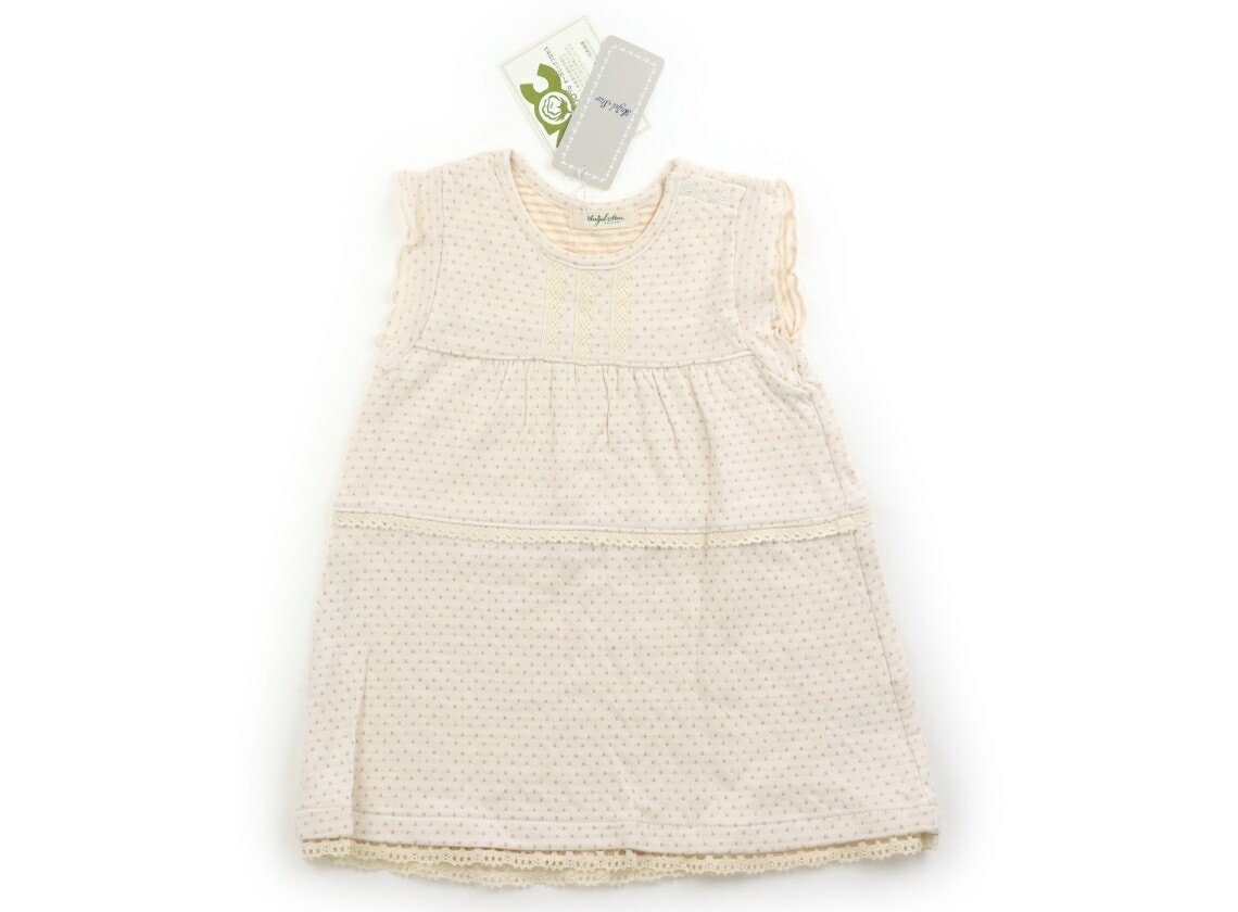 エンゼルスター Angel Star タンクトップ・キャミソール 90 女の子 ベージュ、ドット 子供服 ベビー服 キッズ アウトレット ユーズド 【中古】キッズ・ベビー・マタニティ