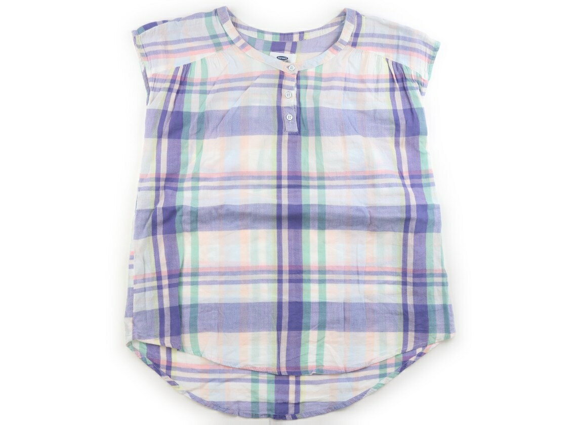 オールドネイビー OLDNAVY チュニック 150 女の子 パープル・グリーン・ピンク・イエローチェック 子供服 ベビー服 キッズ アウトレット ユーズド 【中古】キッズ・ベビー・マタニティ