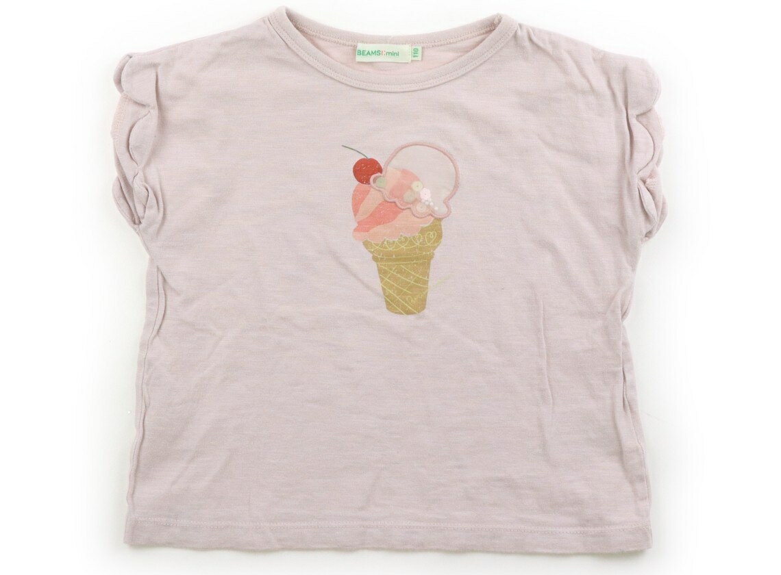 ビームス BEAMS Tシャツ・カットソー 110 女の子 杢ピンクベージュ・アイスクリーム 子供服 ベビー服 キッズ アウトレット ユーズド 【中古】キッズ・ベビー・マタニティ