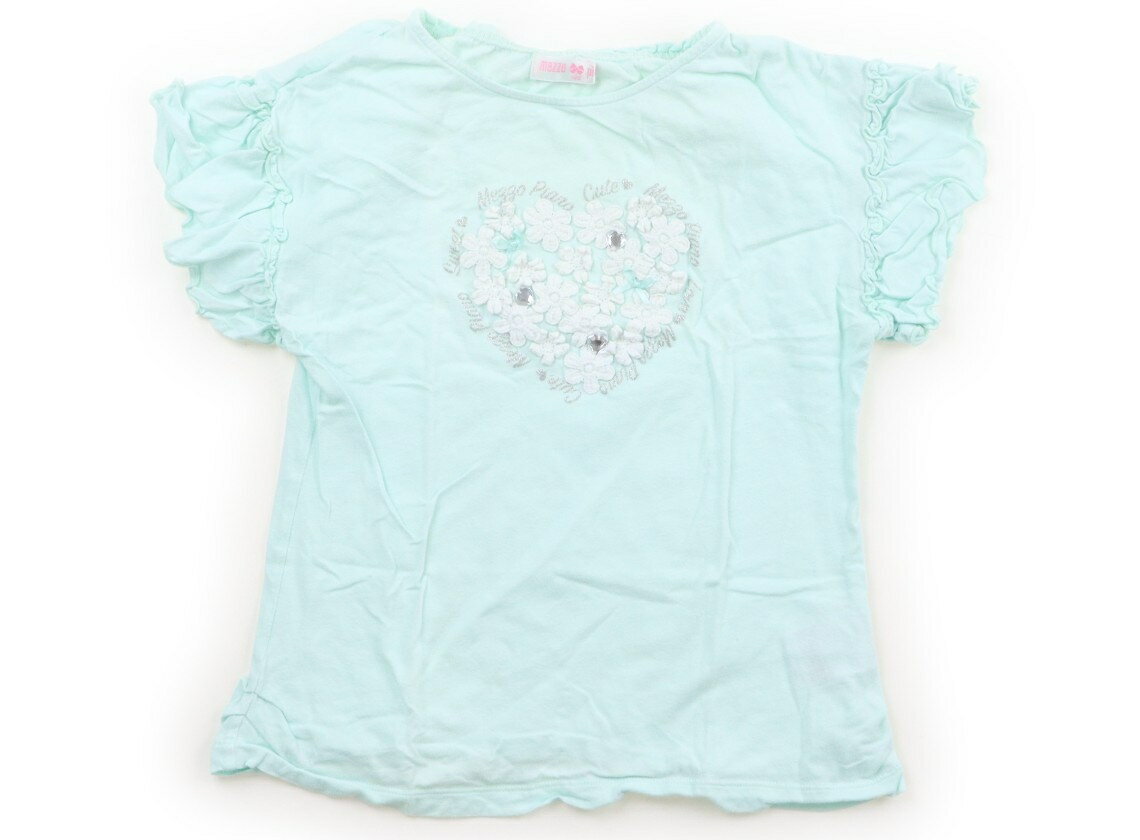 メゾピアノ mezzo piano Tシャツ・カットソー 140 女の子 ミントグリーン 子供服 ベビー服 キッズ アウトレット ユーズド 【中古】キッズ・ベビー・マタニティ