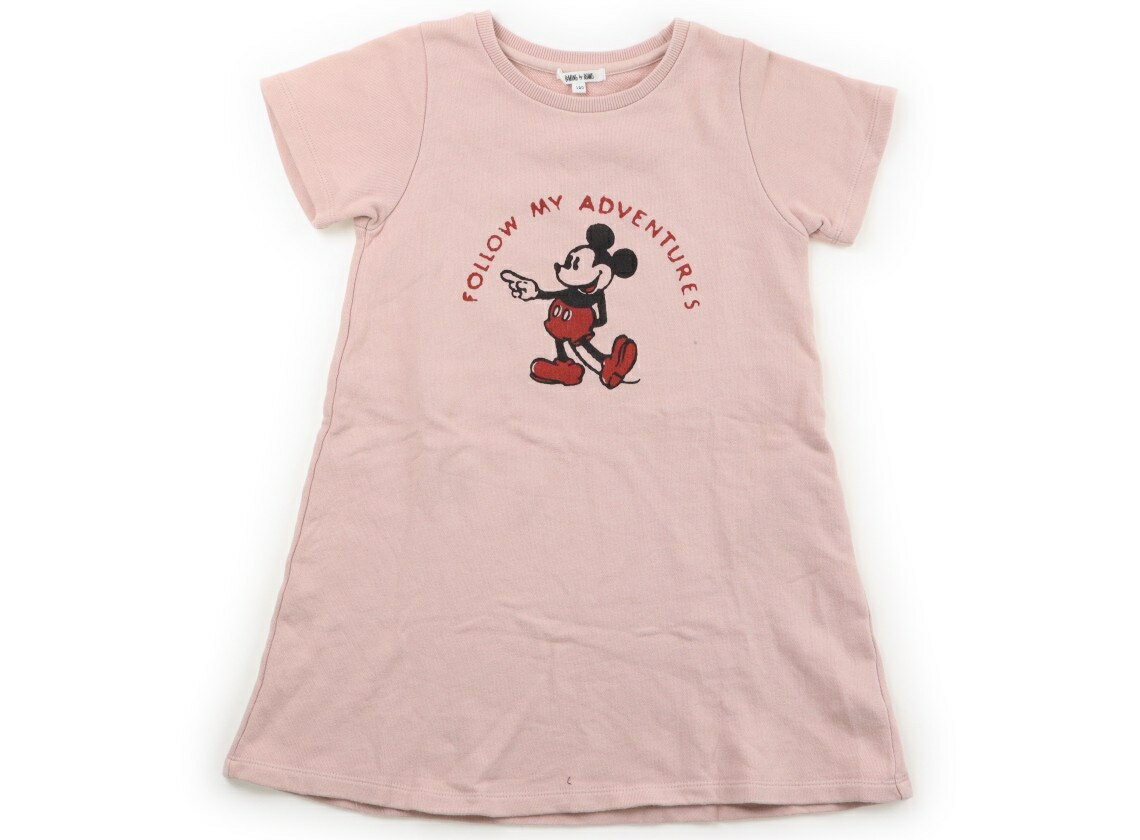 ビーミングバイビームス B:MING by BEAMS ワンピース 120 女の子 くすみピン・ミッキー 子供服 ベビー服 キッズ アウトレット ユーズド 【中古】キッズ・ベビー・マタニティ