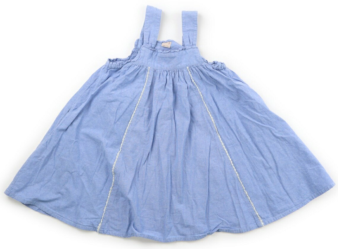 プティマイン petit main ジャンパースカート 130 女の子 ブルー 子供服 ベビー服 キッズ アウトレット ユーズド 【中古】キッズ・ベビー・マタニティ