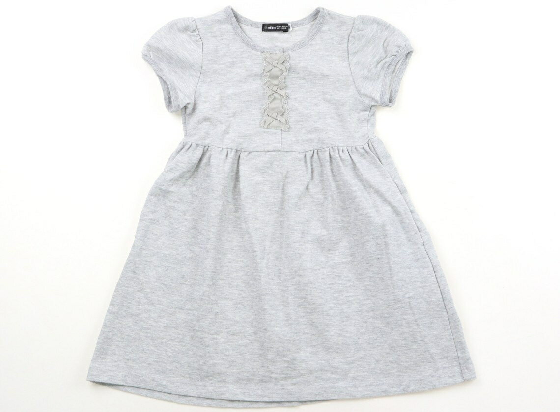 べべ BeBe ワンピース 110 女の子 グレー 子供服 ベビー服 キッズ アウトレット ユーズド 【中古】キッズ・ベビー・マタニティ