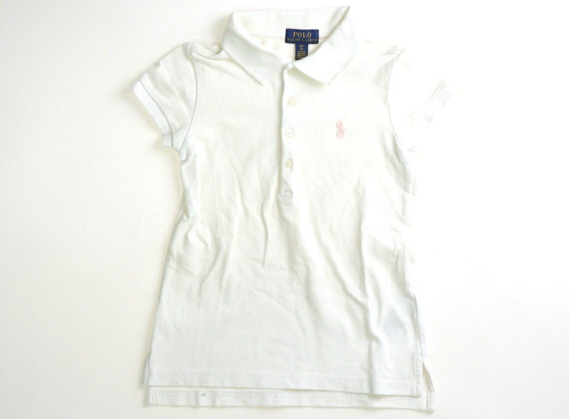 ポロラルフローレン POLO RALPH LAUREN ポロシャツ 130 女の子 ホワイト 子供服 ベビー服 キッズ アウトレット ユーズド 【中古】キッズ・ベビー・マタニティ