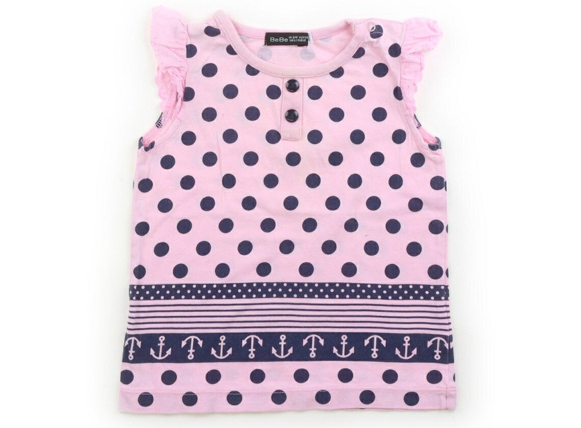 BeBe Tank Top/Camisole, Size 90, Girls, Pink/Navy, Children's Clothing, Baby Clothes, Kids, Outlet, Used [Pre-owned] Kids, Baby, Maternity