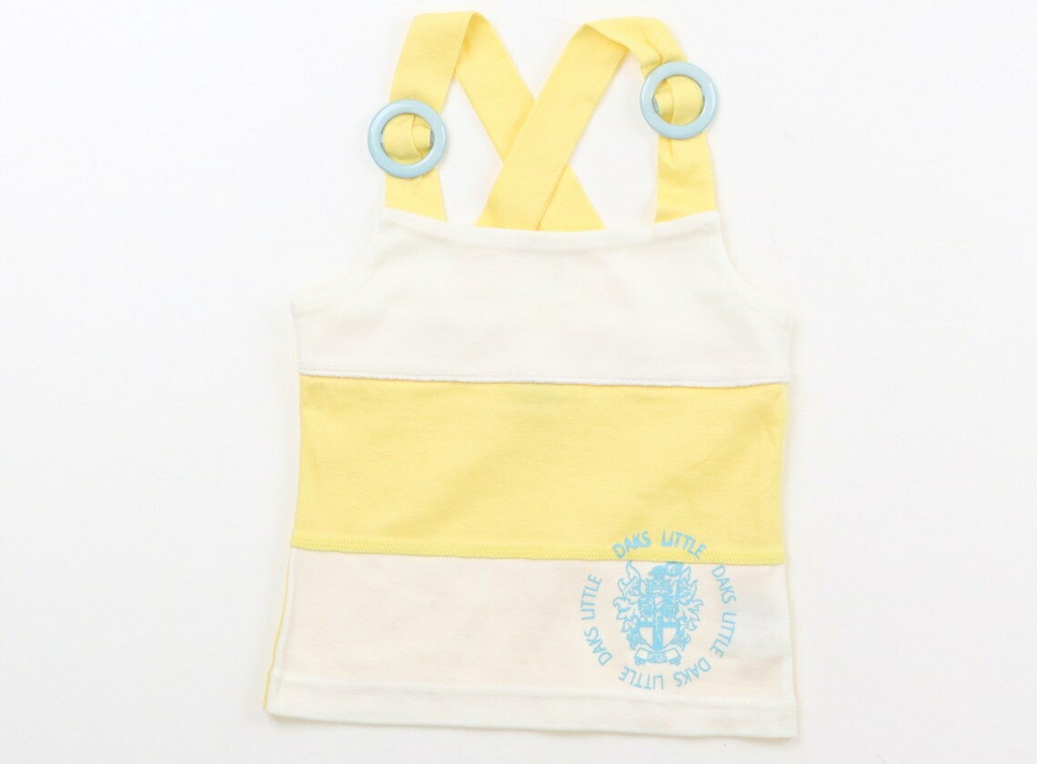 DAKS Tank Top/Camisole, Size 90, Girls, White/Yellow, Children's Clothing, Baby Clothes, Kids, Outlet, Used [Pre-owned] Kids, Baby, Maternity
