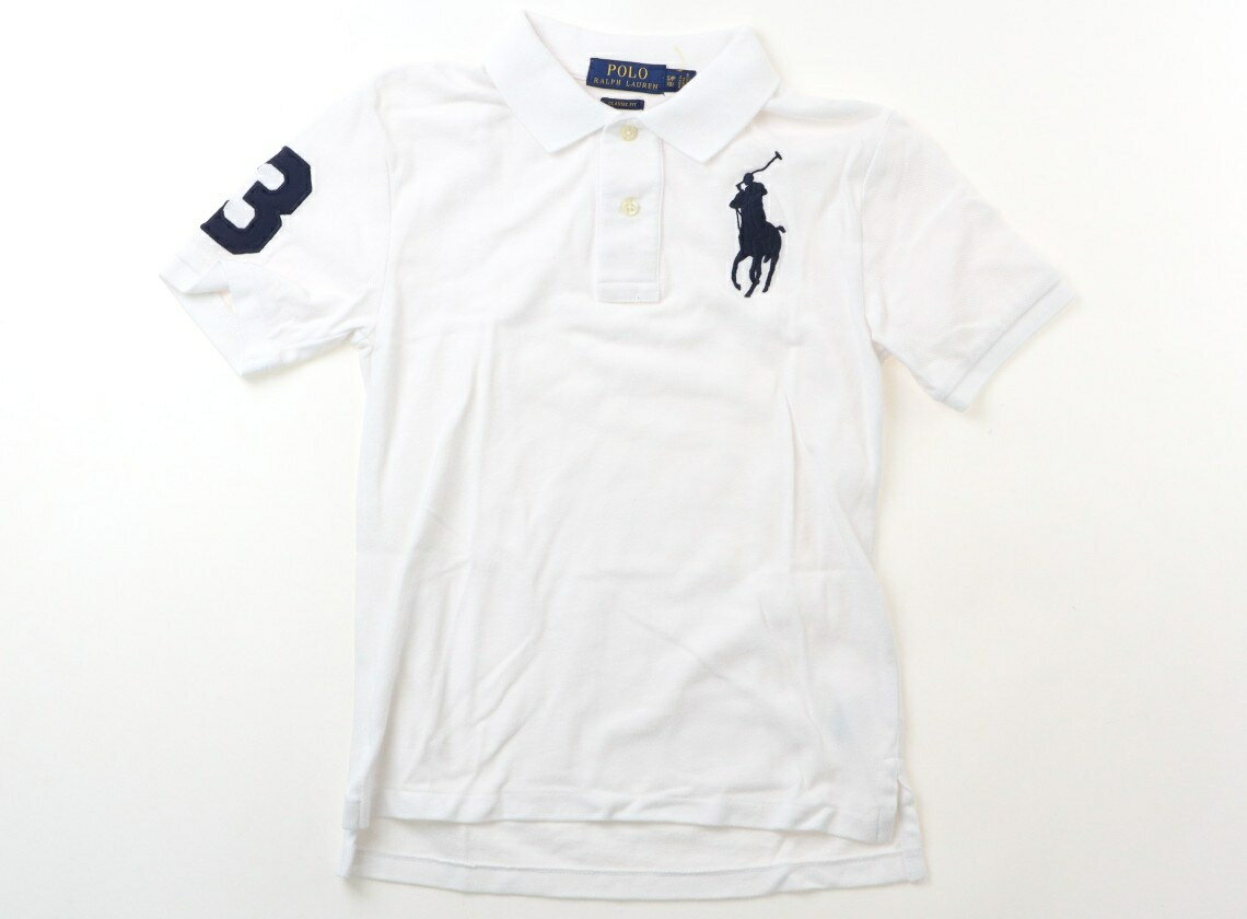 ポロラルフローレン POLO RALPH LAUREN ポロシャツ 140 男の子 白、ネイビー 子供服 ベビー服 キッズ アウトレット ユーズド 【中古】キッズ・ベビー・マタニティ