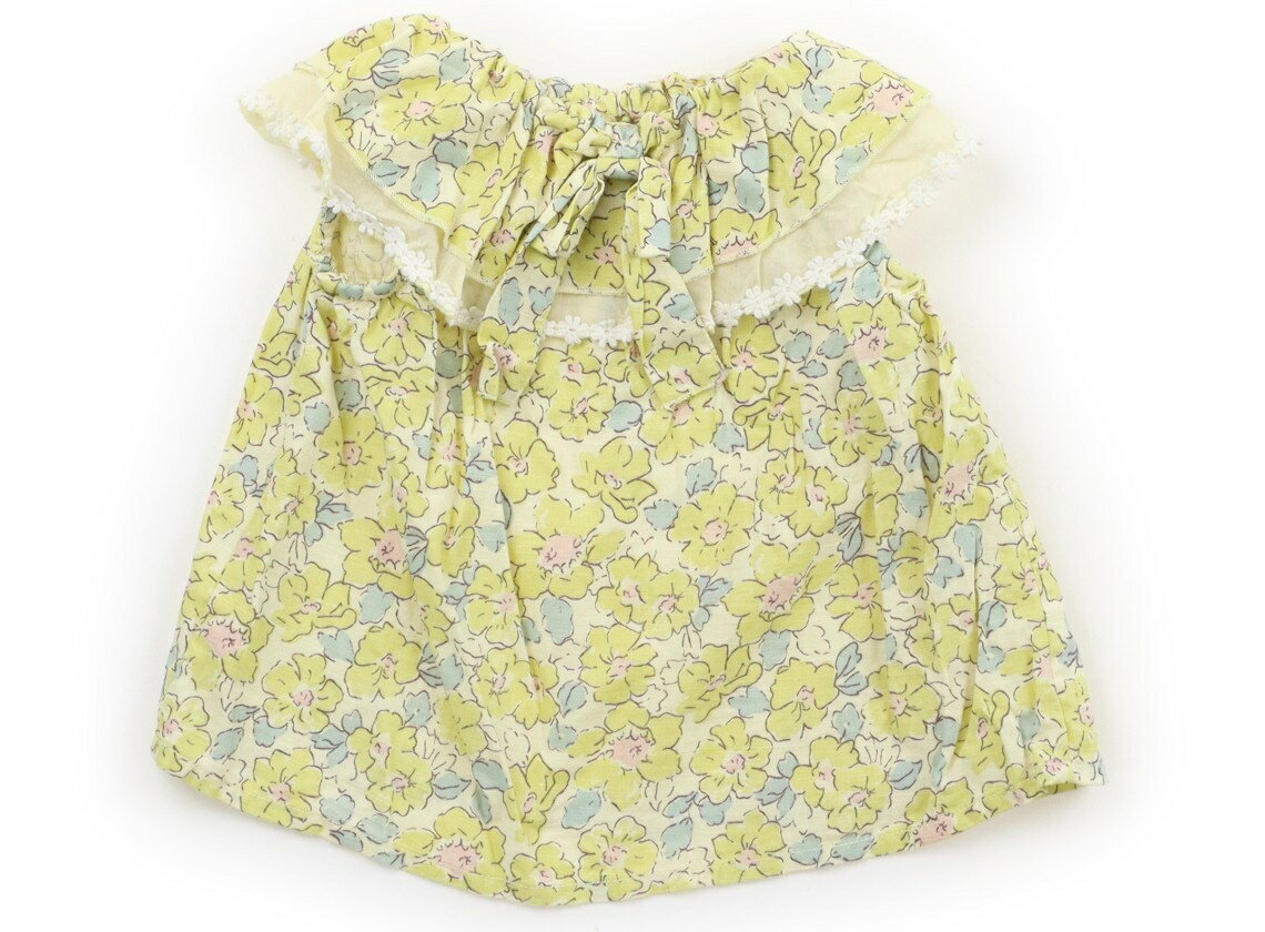 アプレレクール apres les cours タンクトップ・キャミソール 80 女の子 ライトグリーン・お花 子供服 ベビー服 キッズ アウトレット ユーズド 【中古】キッズ・ベビー・マタニティ
