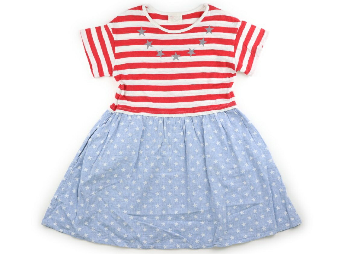 Dresses - ダディーオーダディー Daddy Oh Daddy ワンピース 140 女の子 レッド・オフボーダー・ブルースター 子供服 ベビー服 キッズ アウトレット ユーズド 【中古】キッズ・ベビー・マタニティ