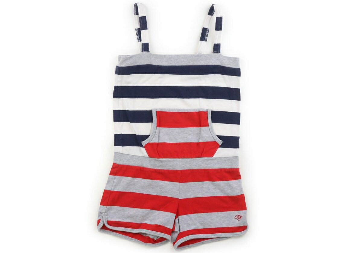 トミーヒルフィガー Tommy Hilfiger コンビネゾン 110 男の子 白・ネイビー・赤・グレー・ボーダー 子供服 ベビー服 キッズ アウトレット ユーズド 【中古】キッズ・ベビー・マタニティ