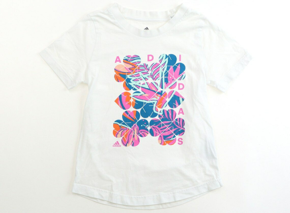 アディダス Adidas Tシャツ・カットソー 150 女の子 白 子供服 ベビー服 キッズ アウトレット ユーズド 【中古】キッズ・ベビー・マタニティ