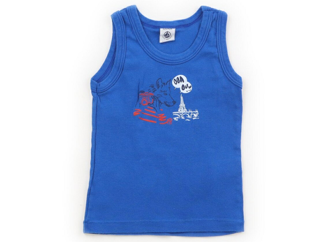 Petit Bateau Tank Top/Camisole, Size 95, Boys, Blue, Children's Clothing, Baby Clothes, Kids, Outlet, Used [Pre-owned] Kids, Baby, Maternity