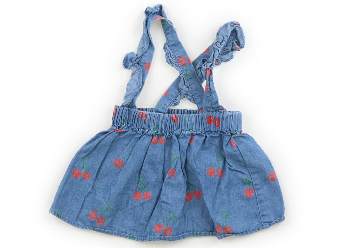 Jumpers - ステラマッカートニー Stella McCartney ジャンパースカート 90 女の子 水色・サクランボ柄 子供服 ベビー服 キッズ アウトレット ユーズド 【中古】キッズ・ベビー・マタニティ