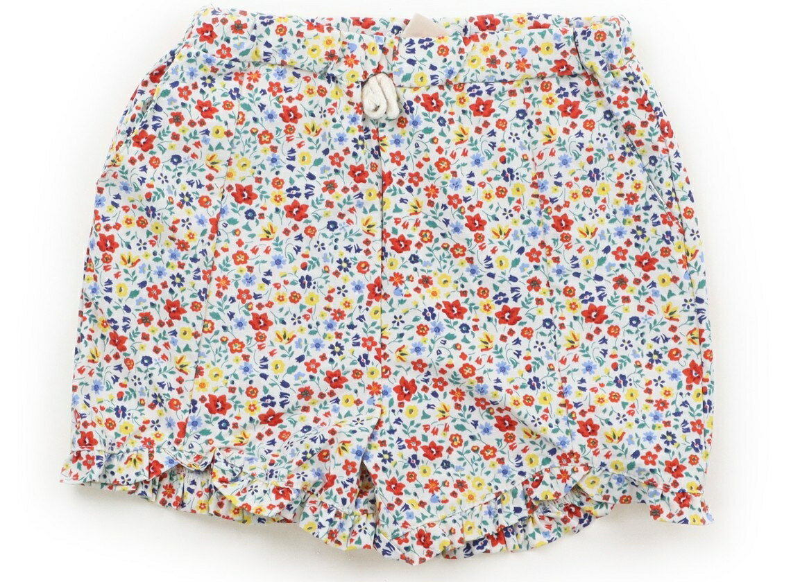 Long-Trousers, Trousers - プティマイン petit main ショートパンツ 120 女の子 オフホワイト・マルチカラー・草花 子供服 ベビー服 キッズ アウトレット ユーズド 【中古】キッズ・ベビー・マタニティ