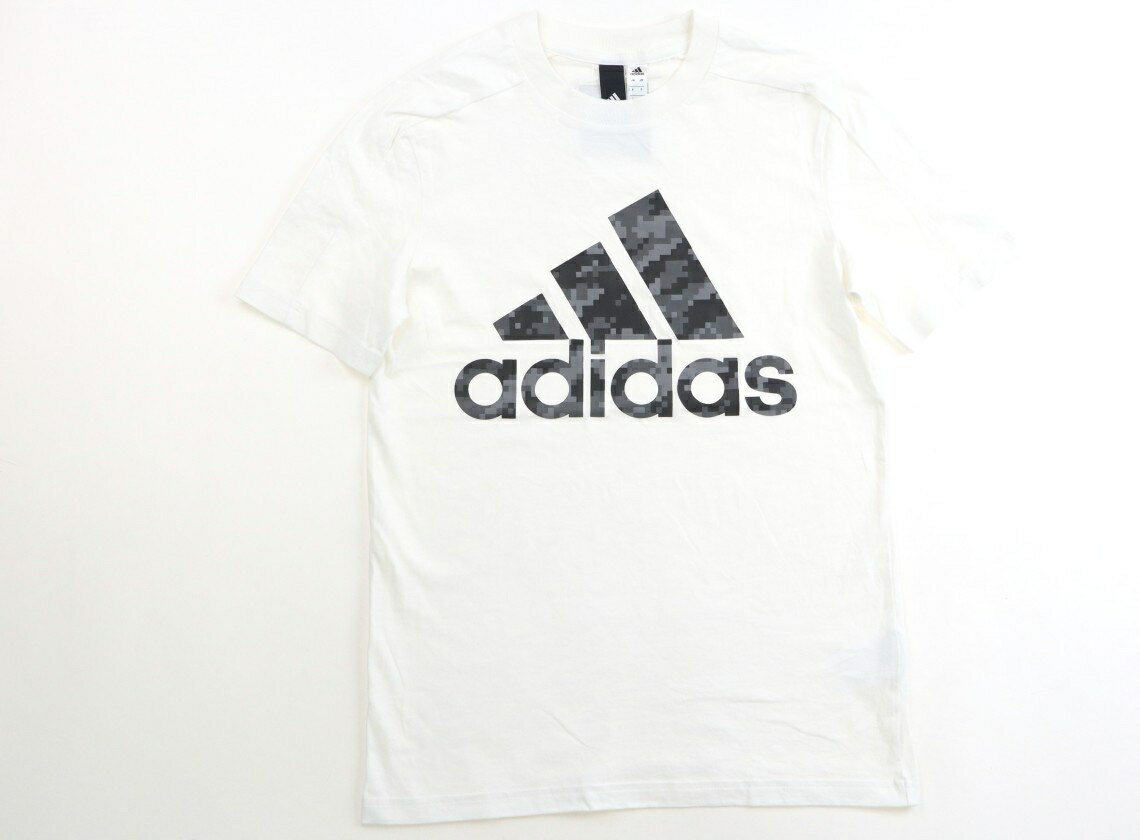 アディダス Adidas Tシャツ・カットソー 160 男の子 オフホワイト 子供服 ベビー服 キッズ アウトレット ユーズド 【中古】キッズ・ベビー・マタニティ