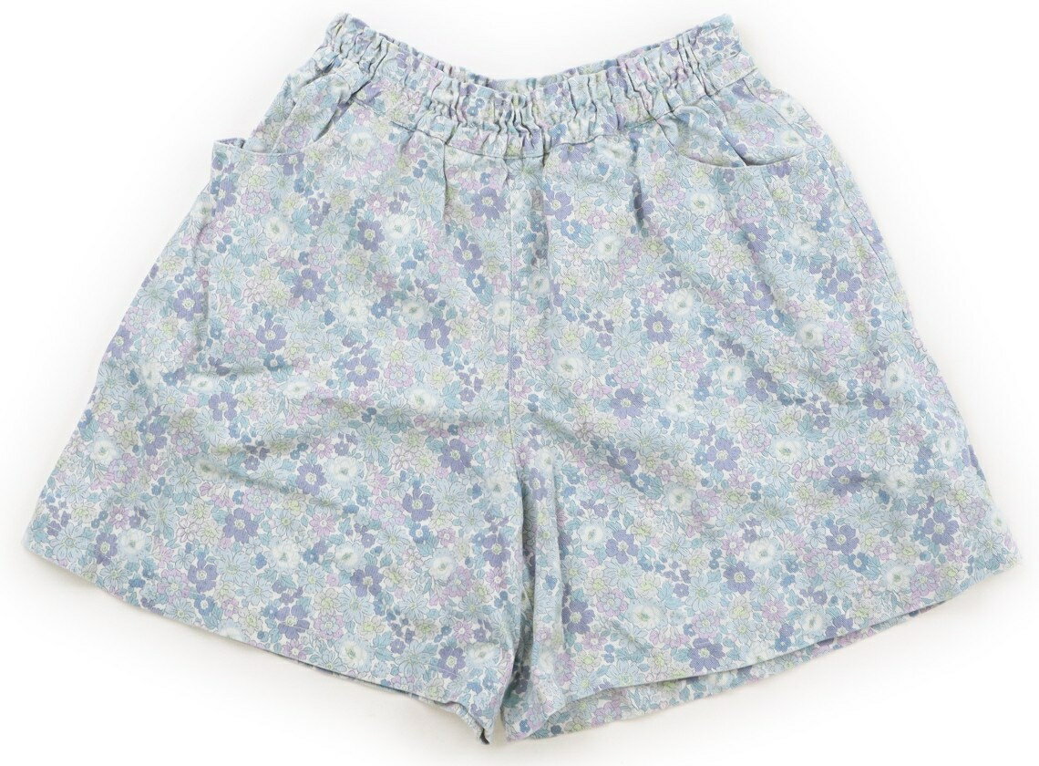 Culottes - モナリザ MONNALISA キュロット 130 女の子 ミントグリーン・花柄 子供服 ベビー服 キッズ アウトレット ユーズド 【中古】キッズ・ベビー・マタニティ