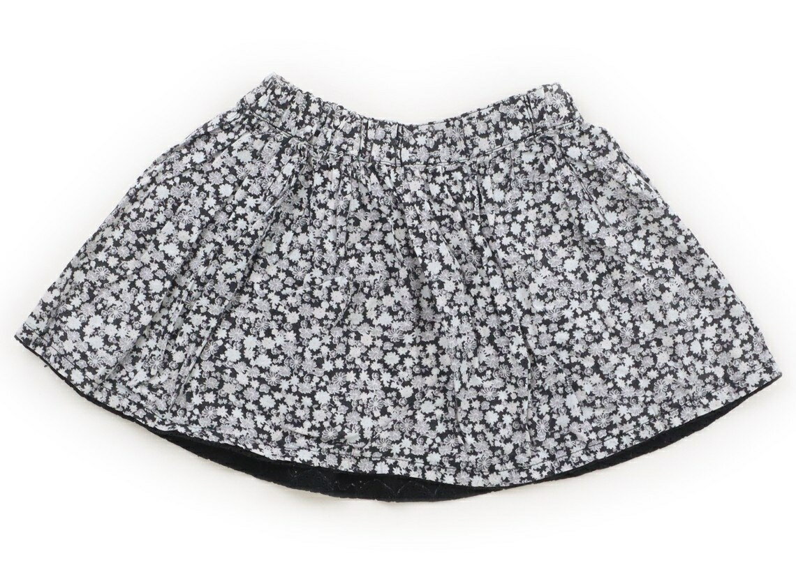 べべ BeBe スカート 90 女の子 ブラック・グレー他・総柄 子供服 ベビー服 キッズ アウトレット ユーズド 【中古】キッズ・ベビー・マタニティ