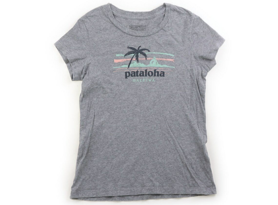 パタゴニア Patagonia Tシャツ カットソー 130 女の子 グレー ピンク ミント 子供服 ベビー服 キッズ アウトレット ユーズド 【中古】キッズ ベビー マタニティ