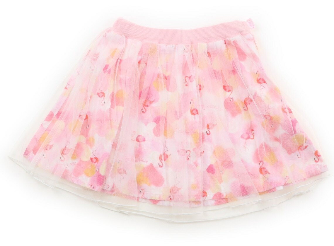 メゾピアノ mezzo piano スカート 130 女の子 ピンク、フラミンゴ 子供服 ベビー服 キッズ アウトレット ユーズド 【中古】キッズ・ベビー・マタニティ