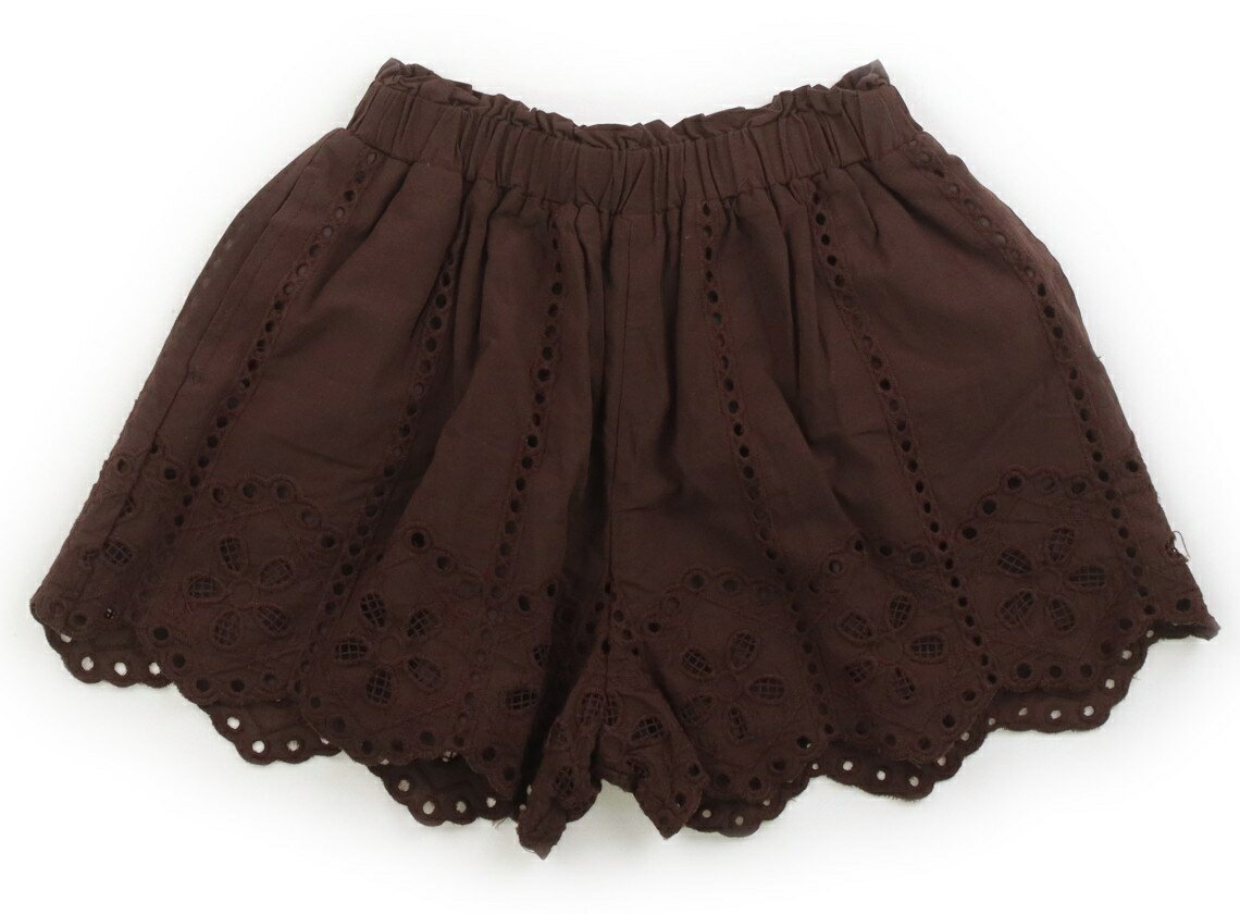 Culottes - プティマイン petit main キュロット 90 女の子 ブラウン・レーススカラップ 子供服 ベビー服 キッズ アウトレット ユーズド 【中古】キッズ・ベビー・マタニティ
