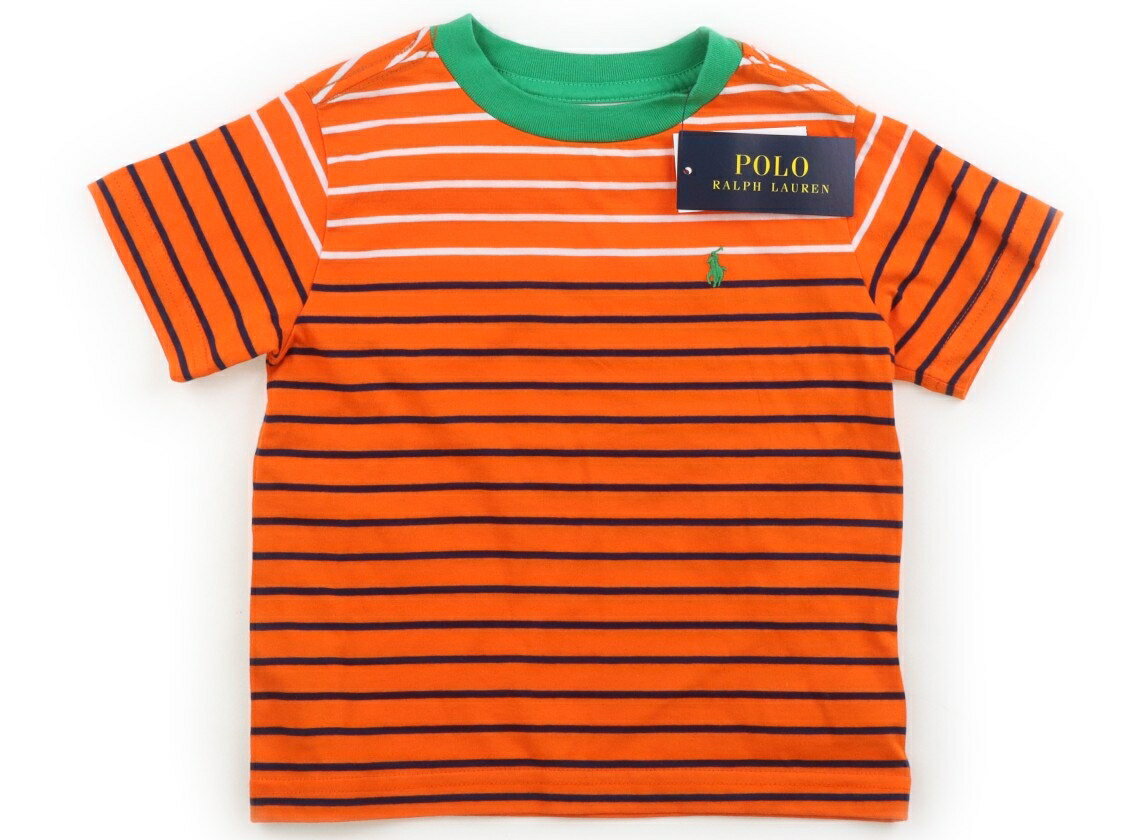 ポロラルフローレン POLO RALPH LAUREN Tシャツ・カットソー 90 男の子 オレンジ、白・紺ボーダー、緑 子供服 ベビー服 キッズ アウトレット ユーズド 【中古】キッズ・ベビー・マタニティ