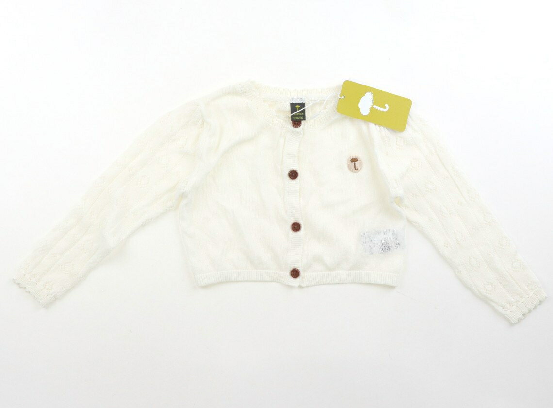 Cardigans - モイモルン moimoln カーディガン 100 女の子 オフホワイト 子供服 ベビー服 キッズ アウトレット ユーズド 【中古】キッズ・ベビー・マタニティ