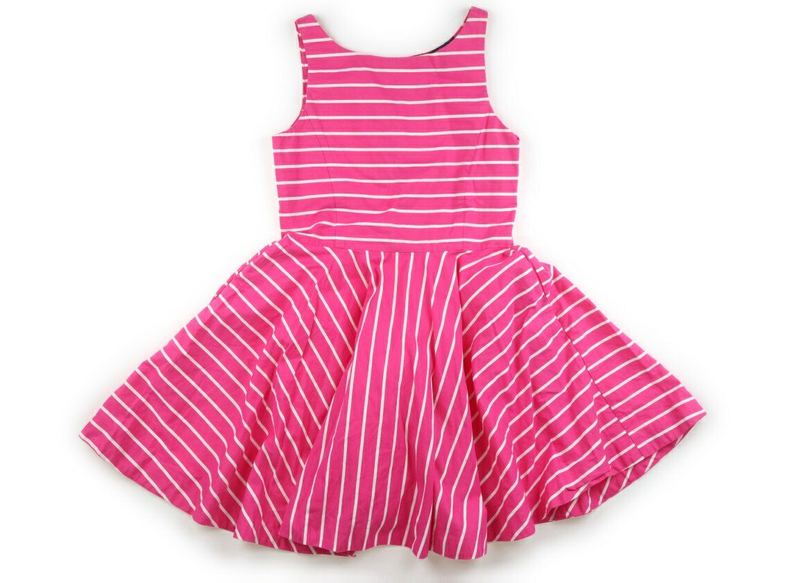 ポロラルフローレン POLO RALPH LAUREN ワンピース 140 女の子 ピンク　ボーダー 子供服 ベビー服 キッズ アウトレット ユーズド 【中古】キッズ・ベビー・マタニティ