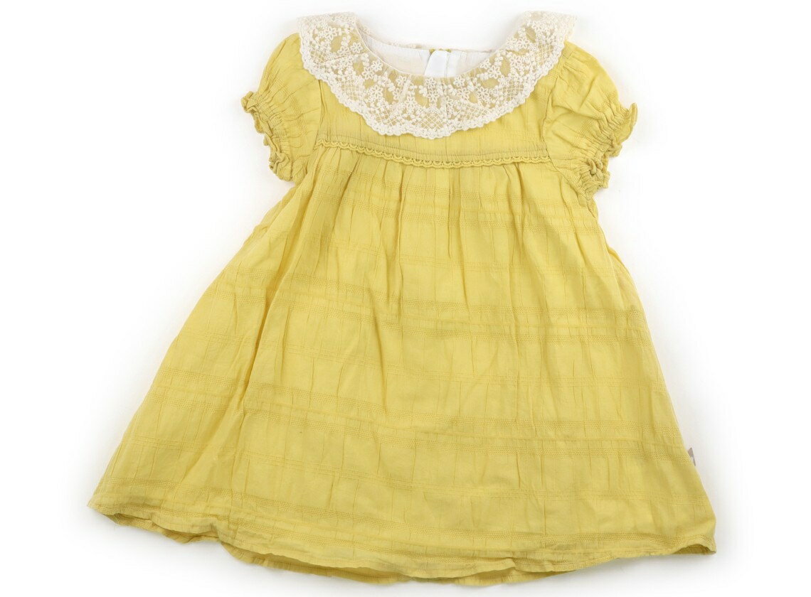 Dresses - デイブアンドベラ Dave&Bella ワンピース 100 女の子 マスタード・きなりレース 子供服 ベビー服 キッズ アウトレット ユーズド 【中古】キッズ・ベビー・マタニティ