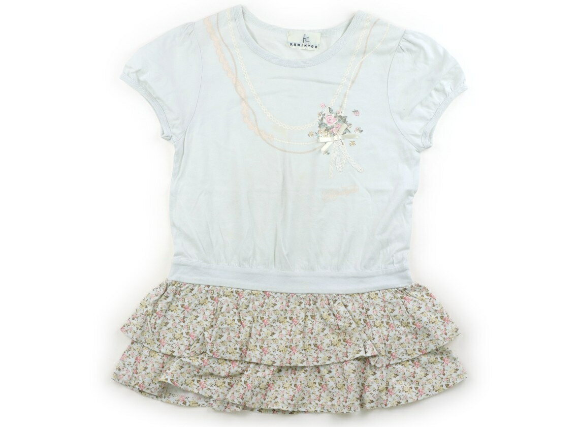 組曲 Kumikyoku ワンピース 120 女の子 水色、花柄 子供服 ベビー服 キッズ アウトレット ユーズド 【中古】キッズ・ベビー・マタニティ