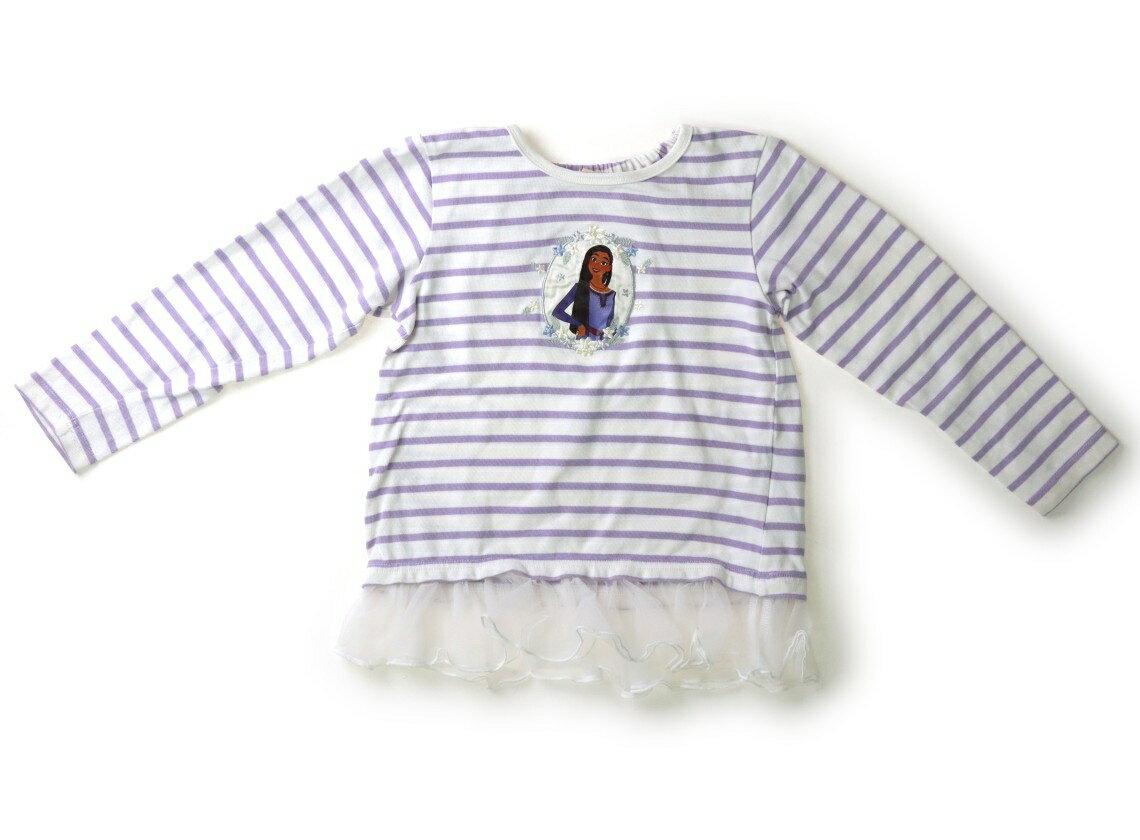 プティマイン petit main トレーナー・プルオーバー 120 女の子 ボーダー　ディズニーコラボ 子供服 ベビー服 キッズ アウトレット ユーズド 【中古】キッズ・ベビー・マタニティ