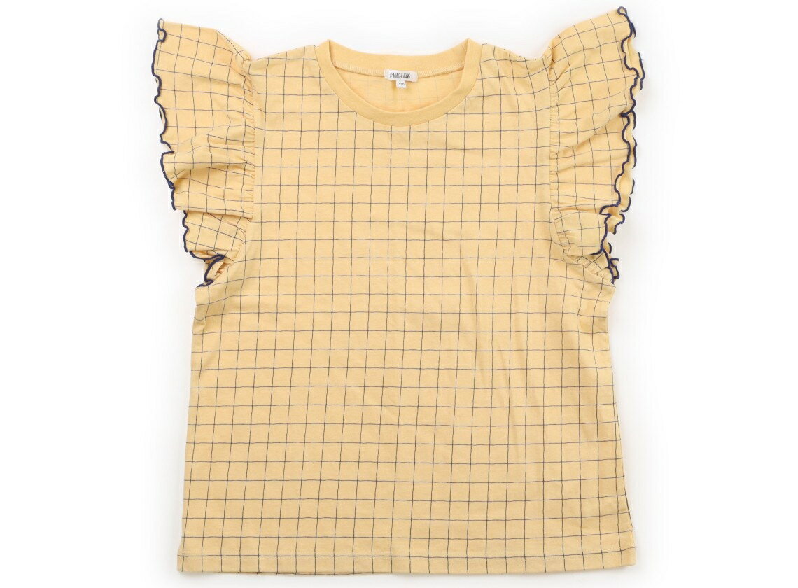 ビーミングバイビームス B:MING by BEAMS Tシャツ・カットソー 150 女の子 オレンジ系・ネイビー・チェック 子供服 ベビー服 キッズ アウトレット ユーズド 【中古】キッズ・ベビー・マタニティ