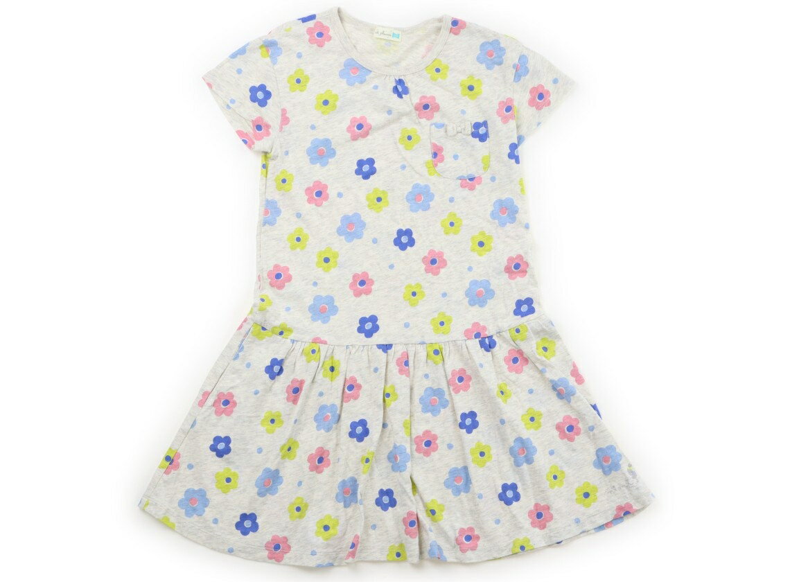Rakuten - ニットプランナー（KP） Knit Planner(KP) ワンピース 130 女の子 オートミールグレー・花柄 子供服 ベビー服 キッズ アウトレット ユーズド 【中古】キッズ・ベビー・マタニティ